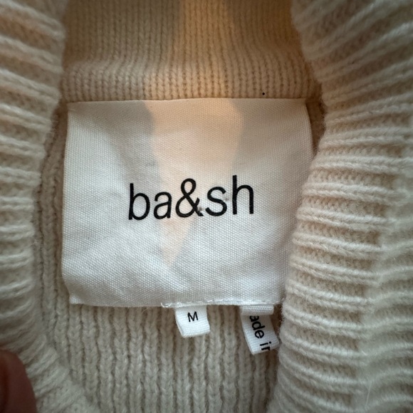 Ba&sh Belem Cardigan Ecru zip wool blend - Picture 10 of 14